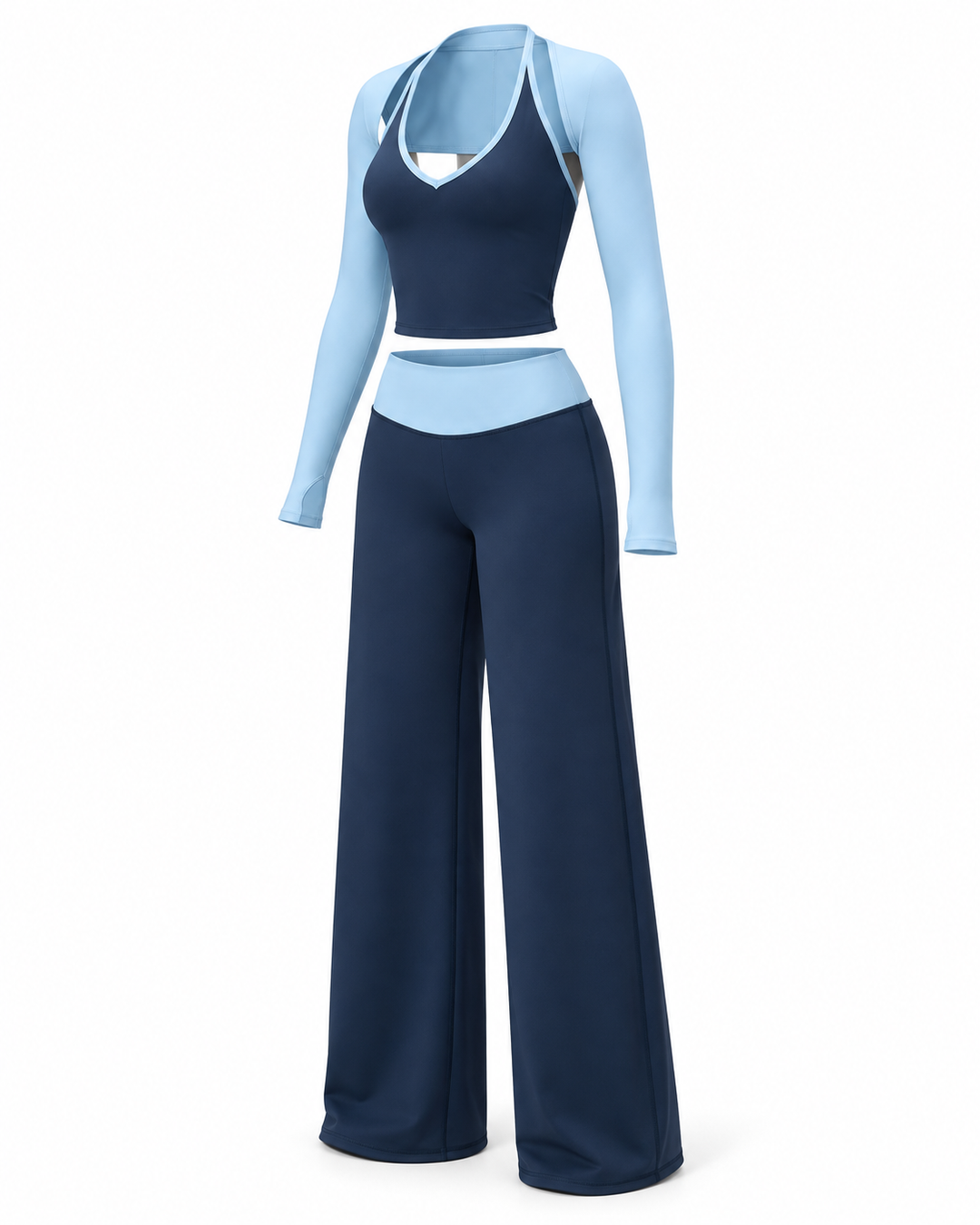 Layered Wide-Leg Set