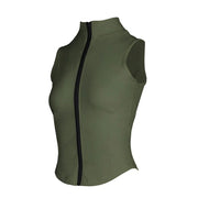 Athletic Zip Up Workout Vest