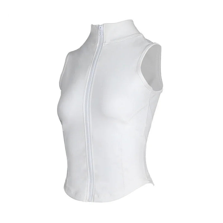 Athletic Zip Up Workout Vest