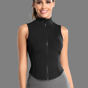 Athletic Zip Up Workout Vest