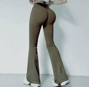 High-Waisted Flared Yoga Leggings