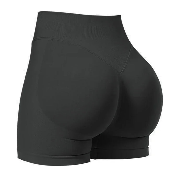 Low Ribbed Waist Yoga Shorts