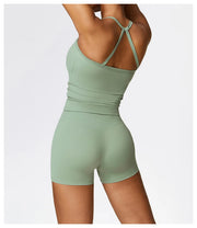 Sports Vest Women Gym Set