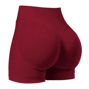 Low Ribbed Waist Yoga Shorts