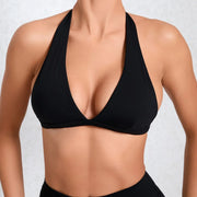 V-Neck Backless Sports Bra