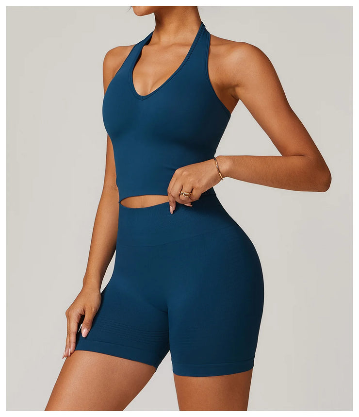 Seamless Push Up Sports Bra
