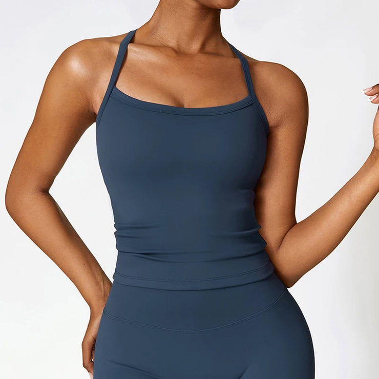 Sports Vest Women Gym Set