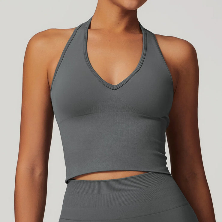 Seamless Push Up Sports Bra