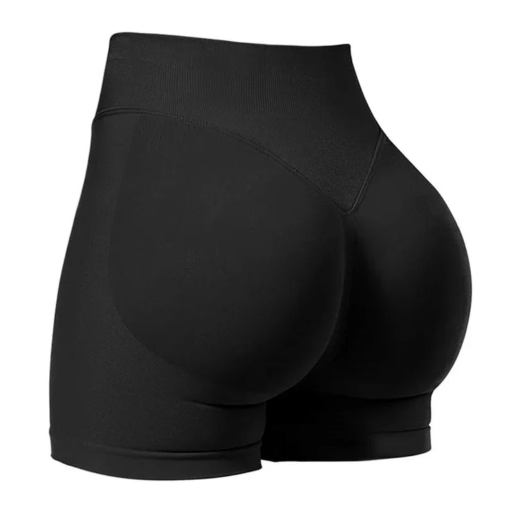Low Ribbed Waist Yoga Shorts