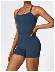 Sports Vest Women Gym Set