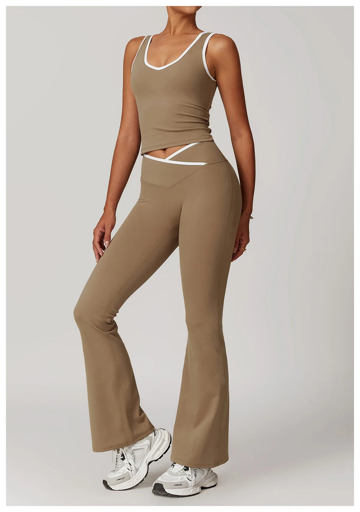 2PCS Nude Yoga Workout Set