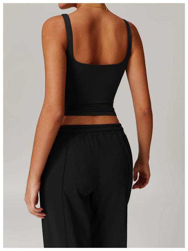 Women’s Elastic Fitness Yoga Crop