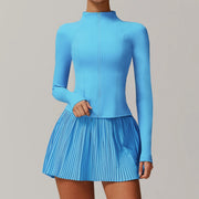 Running Yoga Jacket Skirt Set