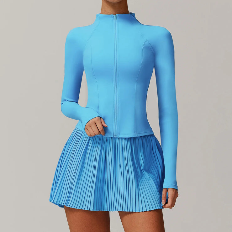 Running Yoga Jacket Skirt Set