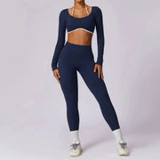 Long Sleeve Push-Up Sports Set