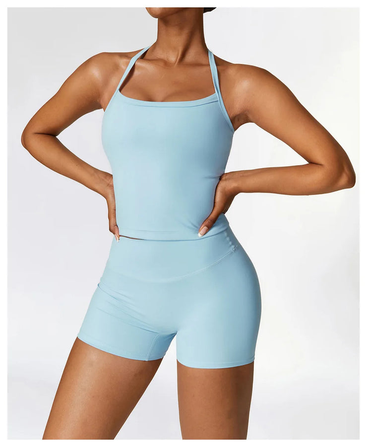 Sports Vest Women Gym Set