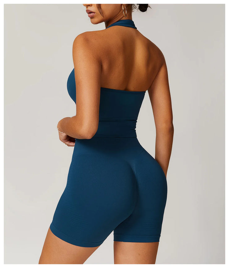 Seamless Push Up Sports Bra