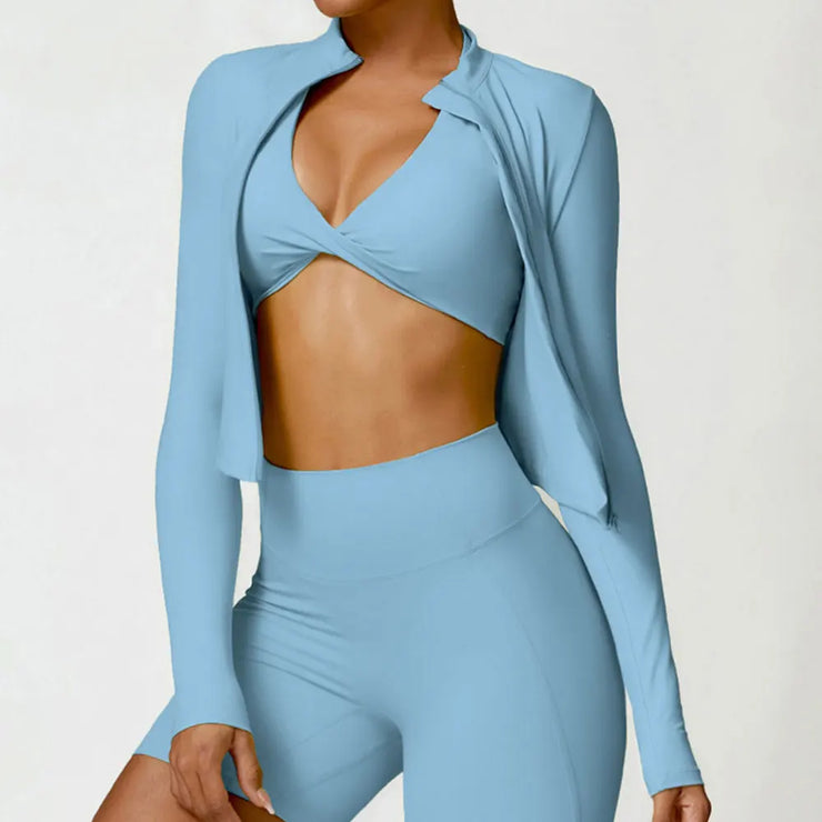Zipper Workout Jacket Yoga Top