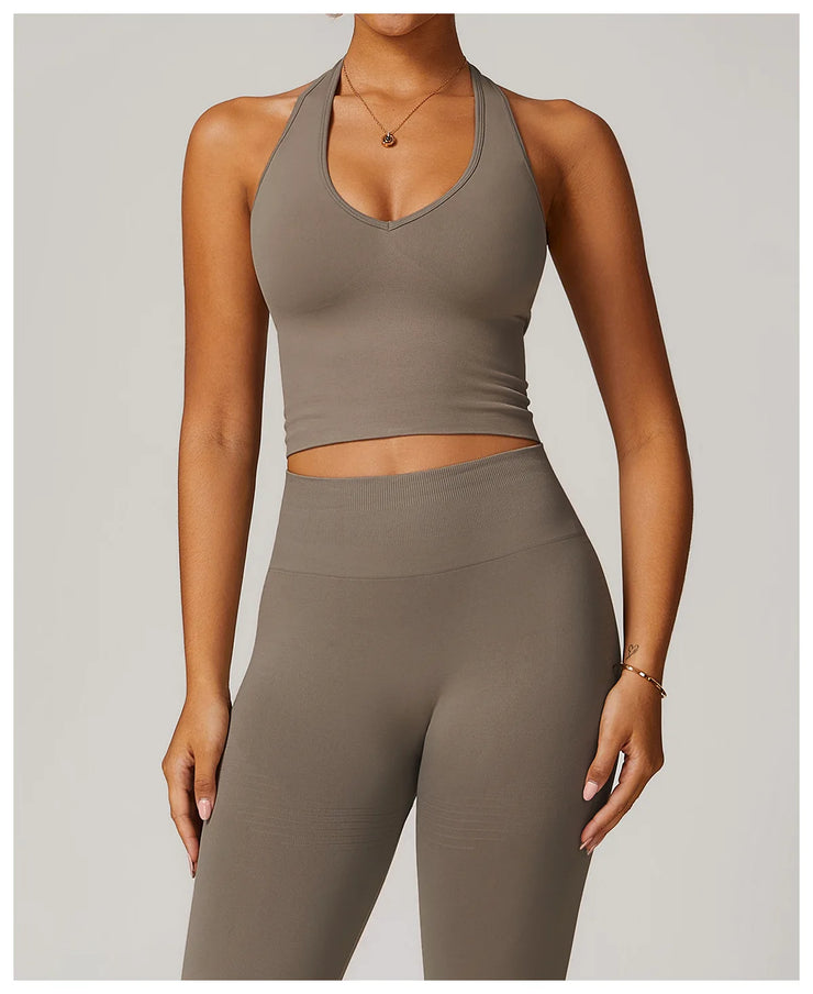 Seamless Push Up Sports Bra