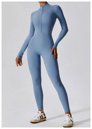 Women's Zipper One-Piece Jumpsuit