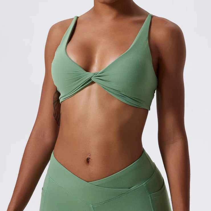 Sports Bra Shockproof Push Up Gym Top