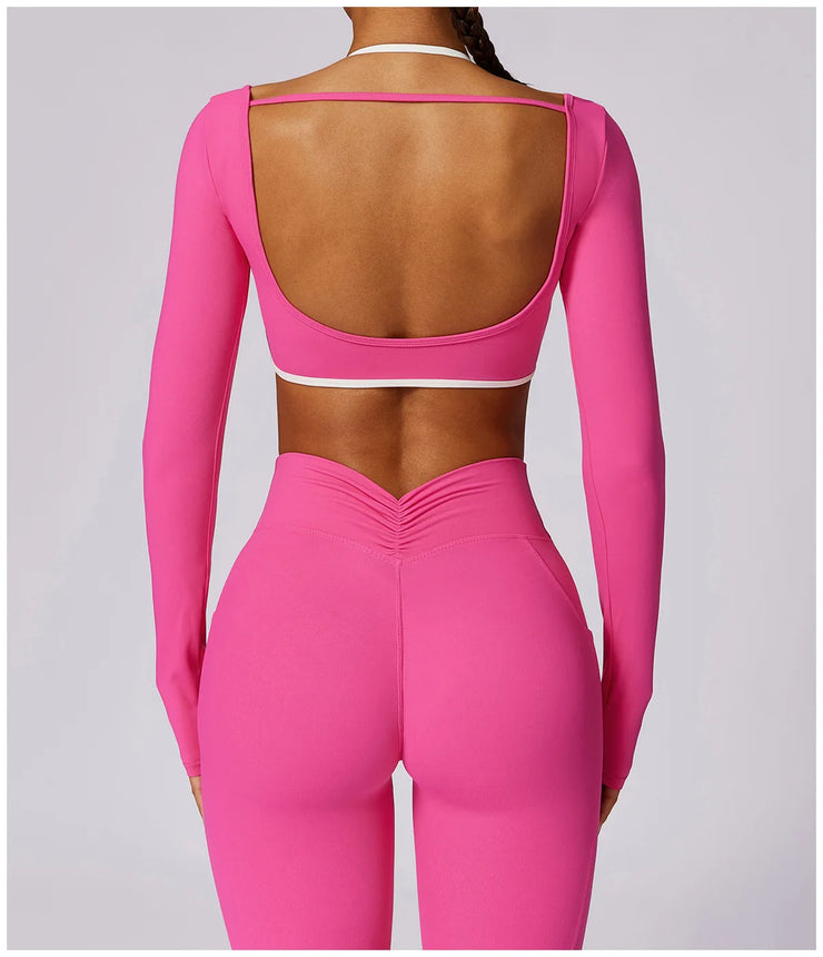 Long Sleeve Push-Up Sports Set