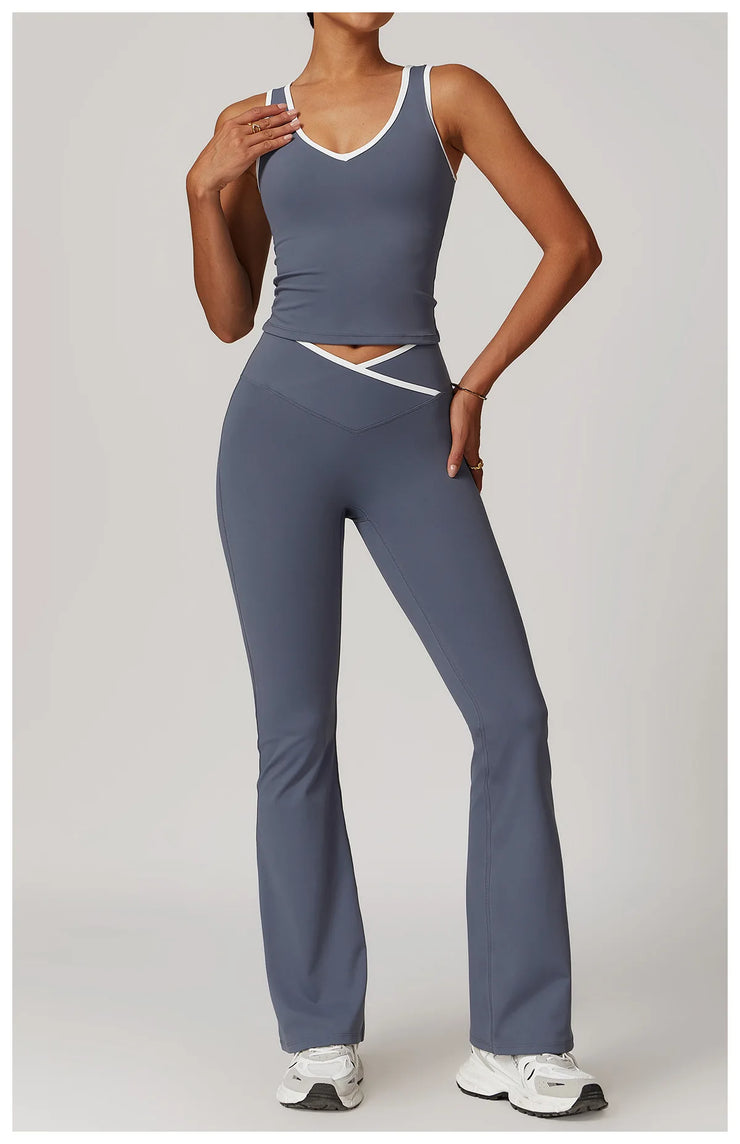 2PCS Nude Yoga Workout Set