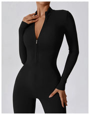 Women's Zipper One-Piece Jumpsuit