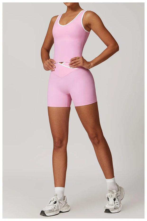 2PCS Nude Yoga Workout Set
