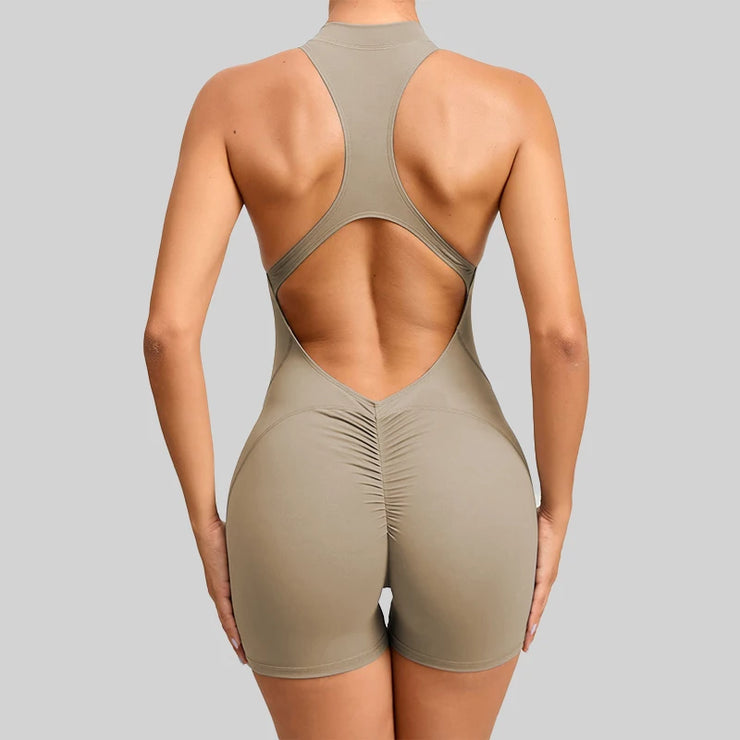 Women’s V-Back Scrunch Sports Jumpsuit