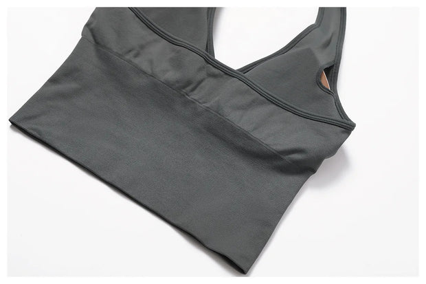 Seamless Push Up Sports Bra