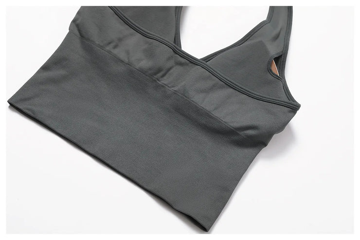 Seamless Push Up Sports Bra