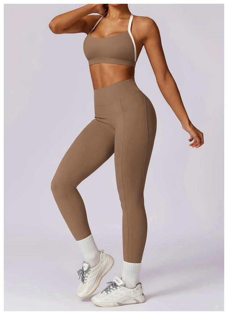 Long Sleeve Push-Up Sports Set