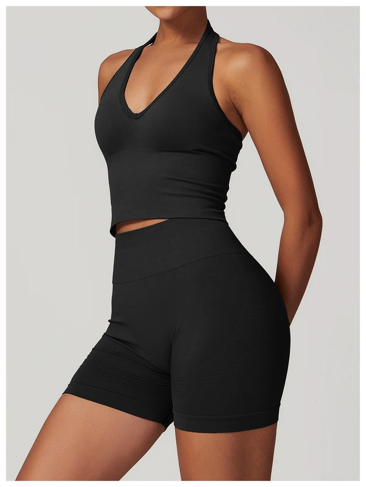 Seamless Push Up Sports Bra