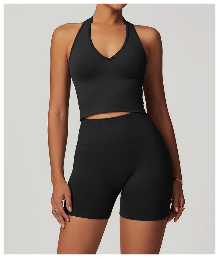 Seamless Push Up Sports Bra