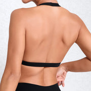 V-Neck Backless Sports Bra