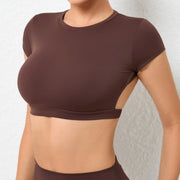Women’s Backless Breathable Workout Crop