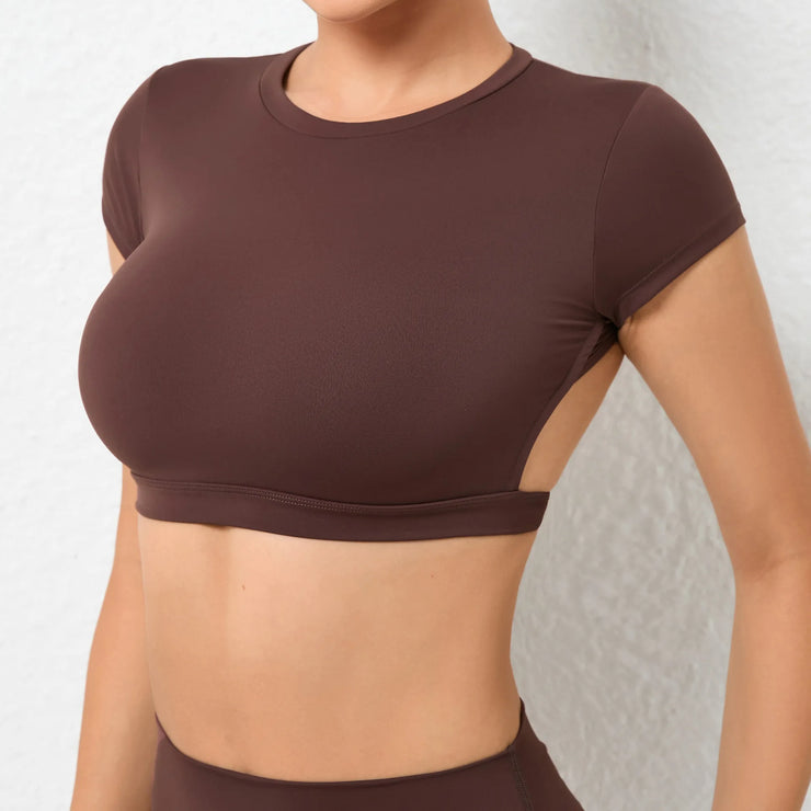 Women’s Backless Breathable Workout Crop
