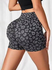 Leopard High Waist Yoga Shorts