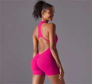 High-Intensity Nude Yoga Jumpsuit