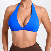V-Neck Backless Sports Bra