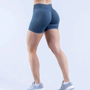 Low Ribbed Waist Yoga Shorts