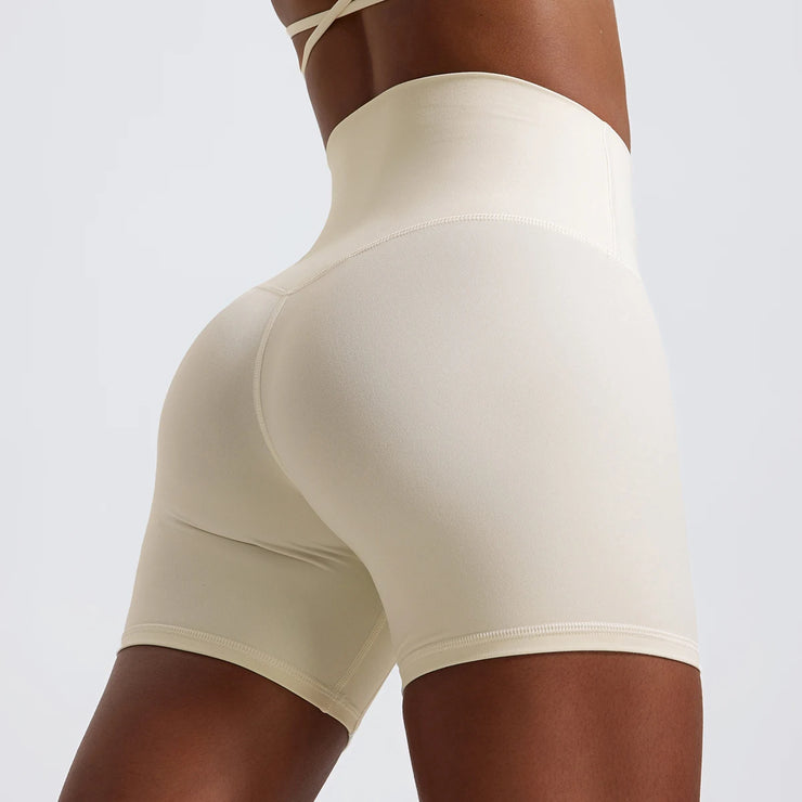 High Waist Push Up Active Shorts