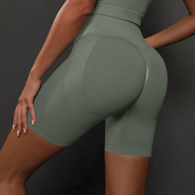 High Waist Sports Cycling Shorts