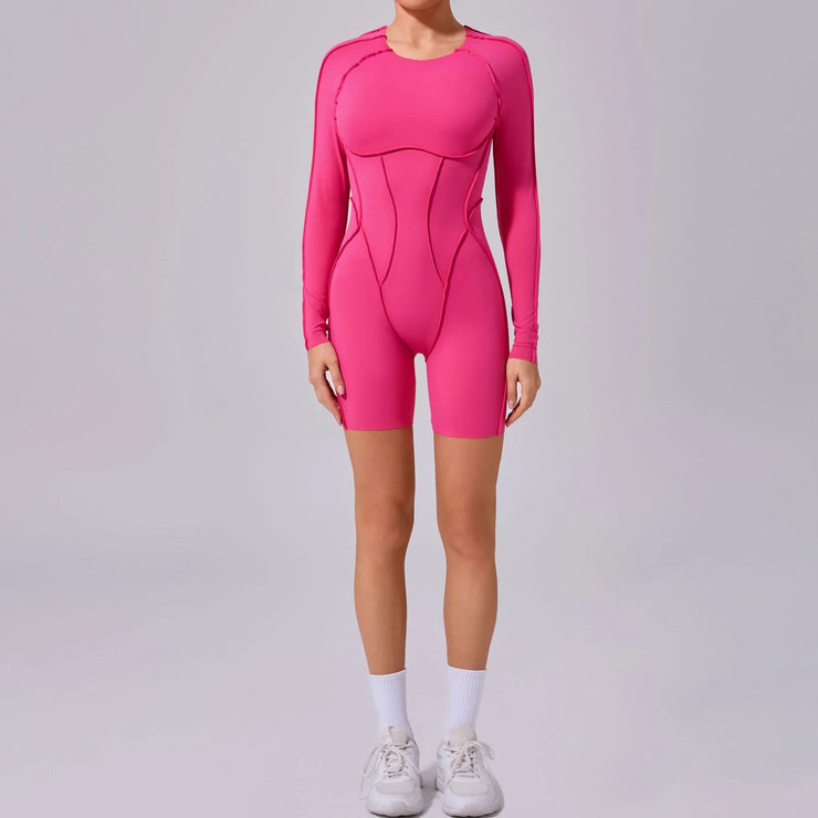 Women’s Long Sleeve Workout Jumpsuit