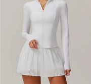 Running Yoga Jacket Skirt Set