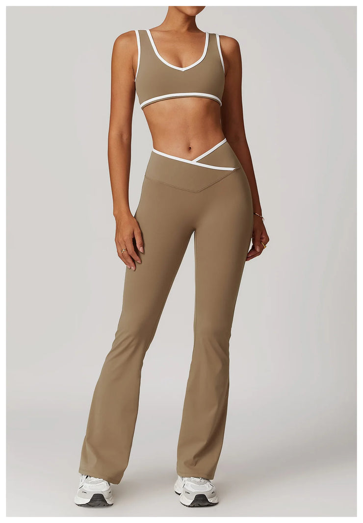 2PCS Nude Yoga Workout Set