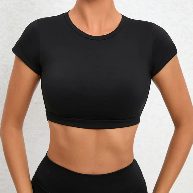 Women’s Backless Breathable Workout Crop