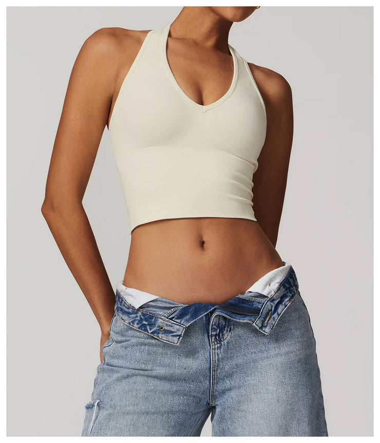 Seamless Push Up Sports Bra