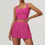 Running Yoga Jacket Skirt Set